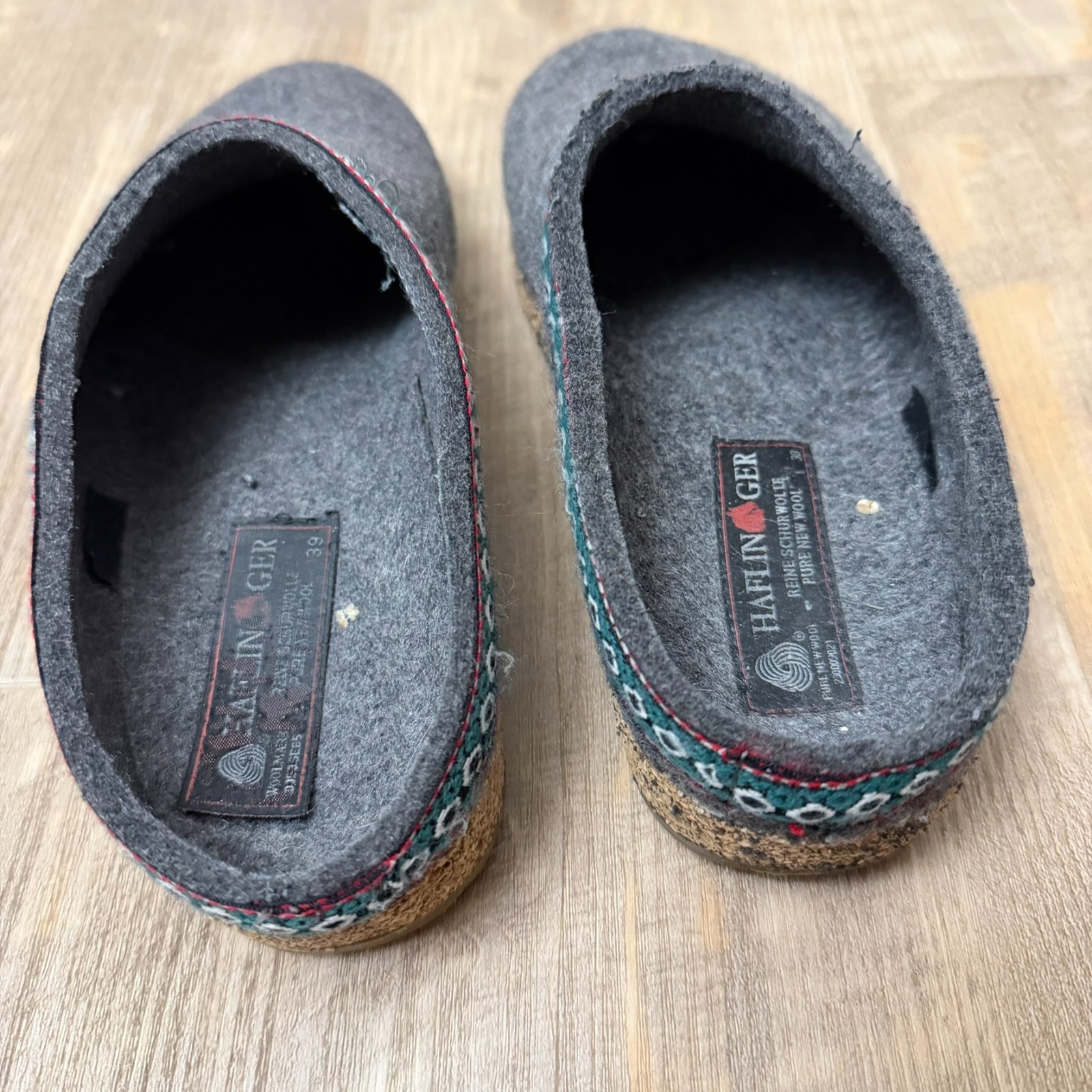 Haflinger Women’s Grizzly Wool Glog Size 38 7.5
