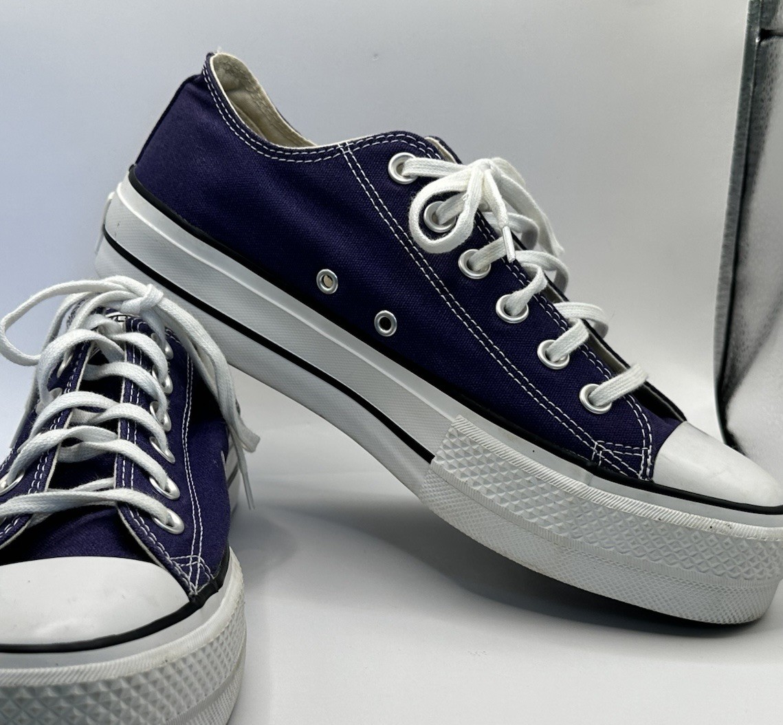 Converse All Star Women’s Size 9 587682C Blue Purple Comfort Shoes Sneakers