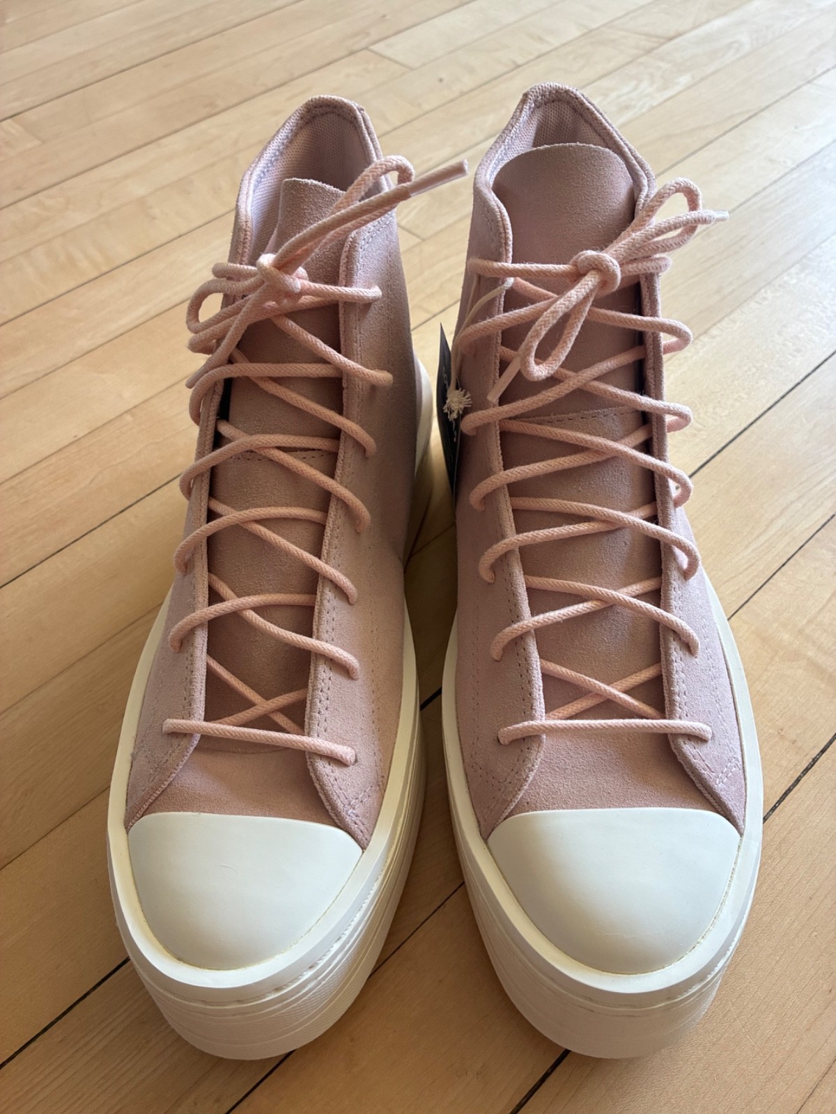 NIB Converse Chuck Taylor All Star Modern Lift Hi-top Pink Suede size 9