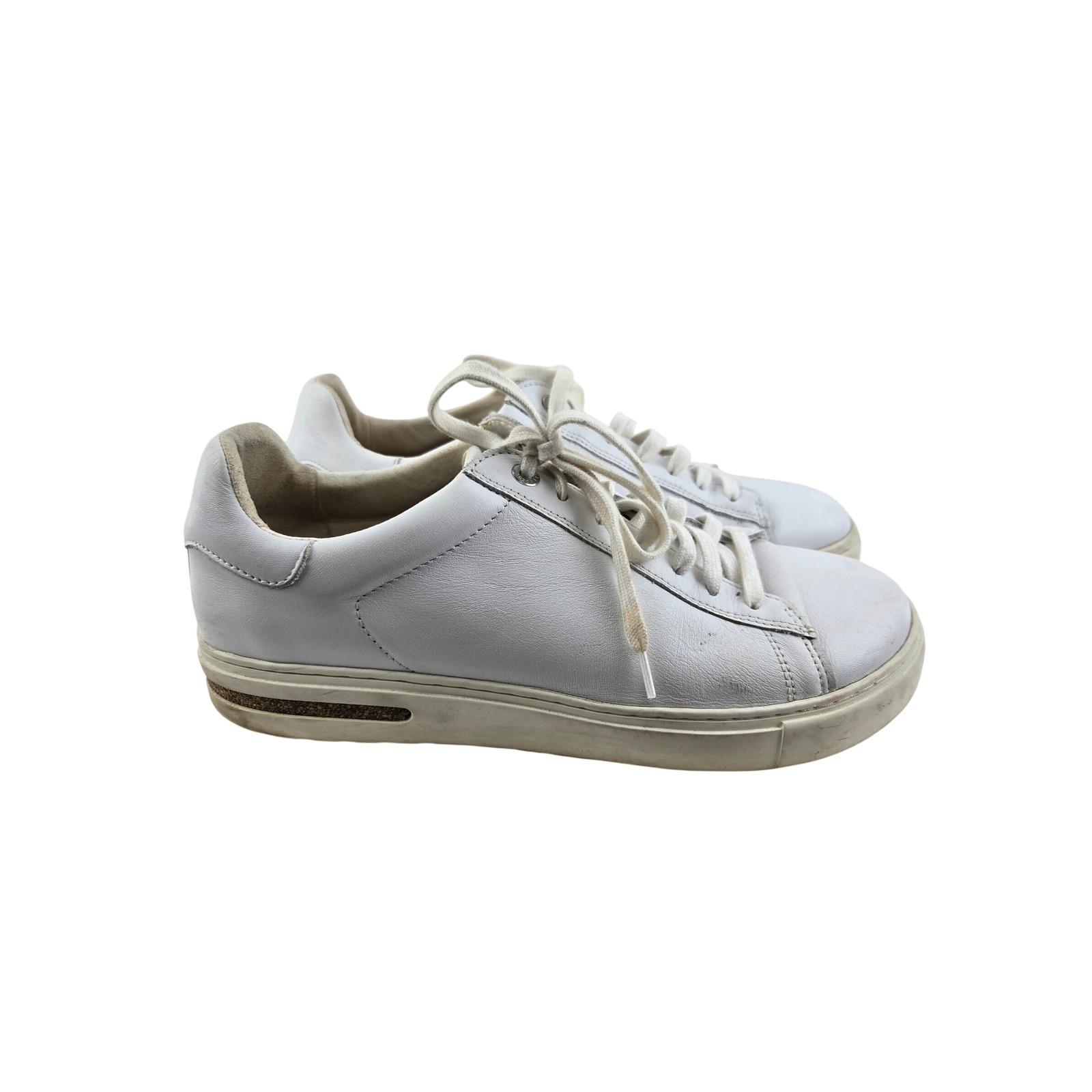 Birkenstock Bend Low White Leather Sneakers Womens EU 40 US 9-9.5 Medium Narrow
