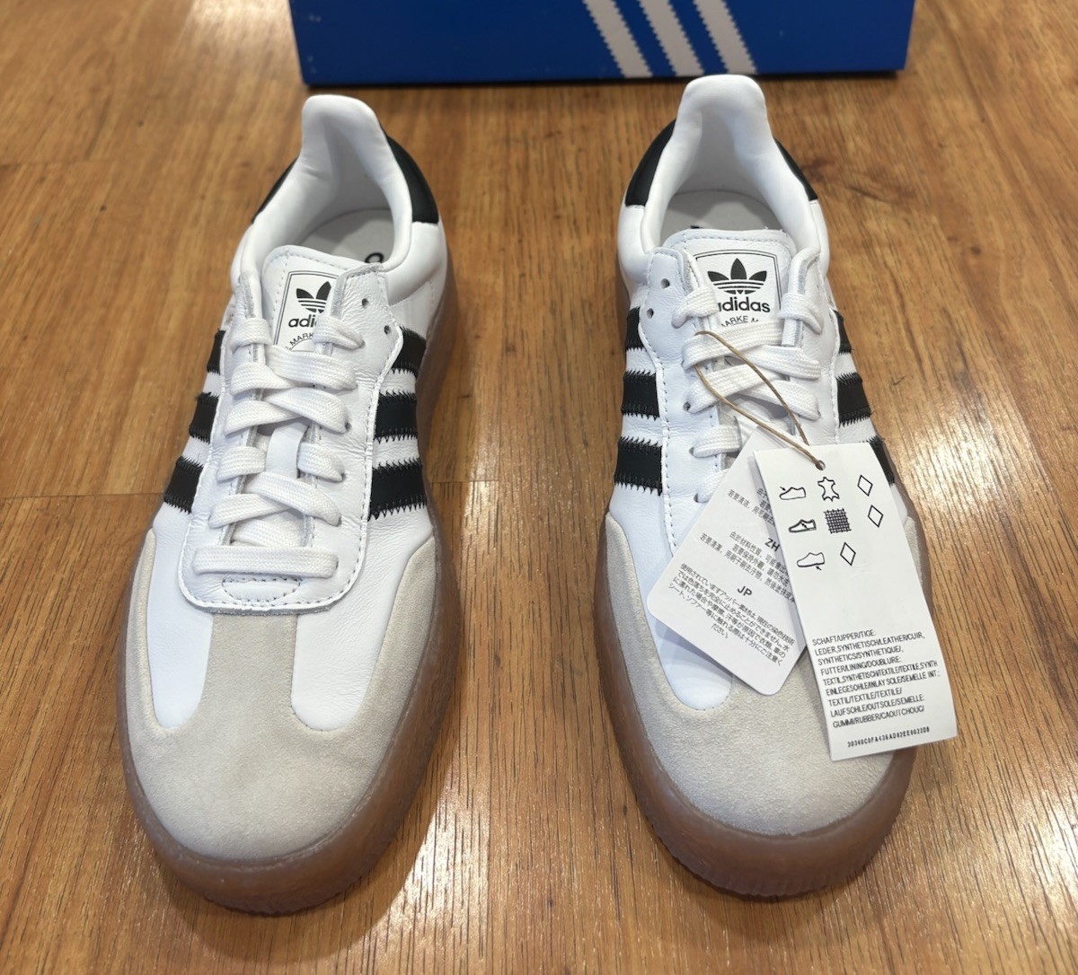 Adidas Originals SAMBAE Women’s Shoes White Black Gum JI1349 Size 7.5 New NIB