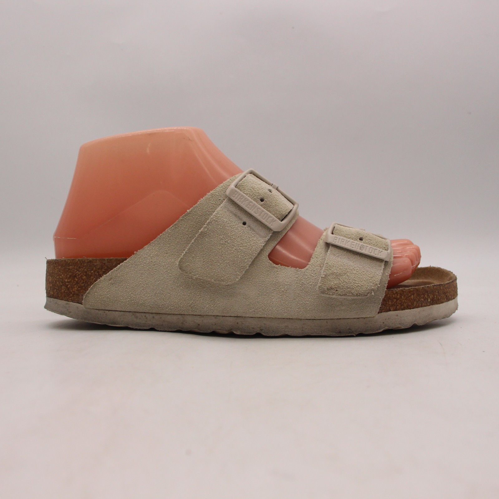Birkenstock Arizona Soft Footbed Women’s EU 37 US 6 Taupe Suede Leather Sandals
