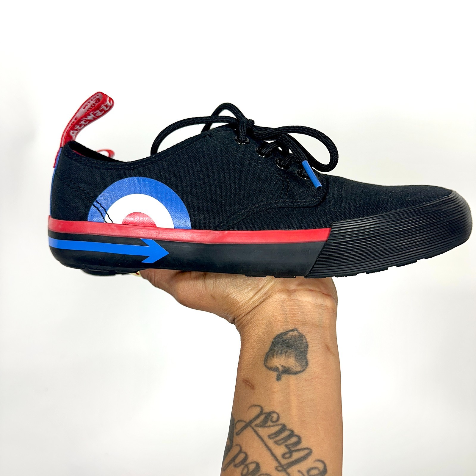 Doc Martens The Who Pressler Black Multicolor Lace Up Sneakers