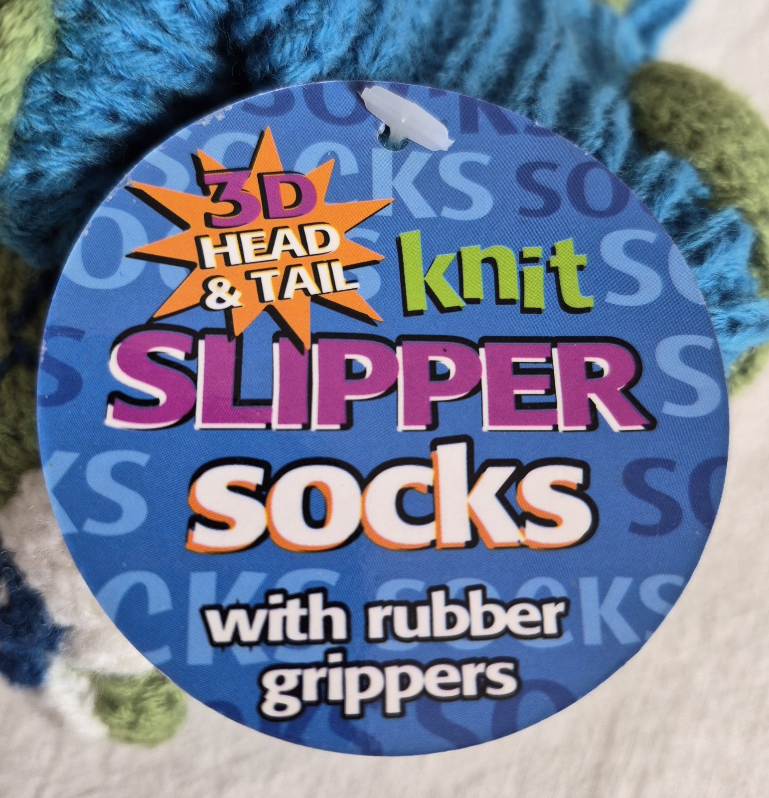 Frog 3D Slipper Socks With Rubber Grippers Women’s Size 9 – 11 Unused With Tag