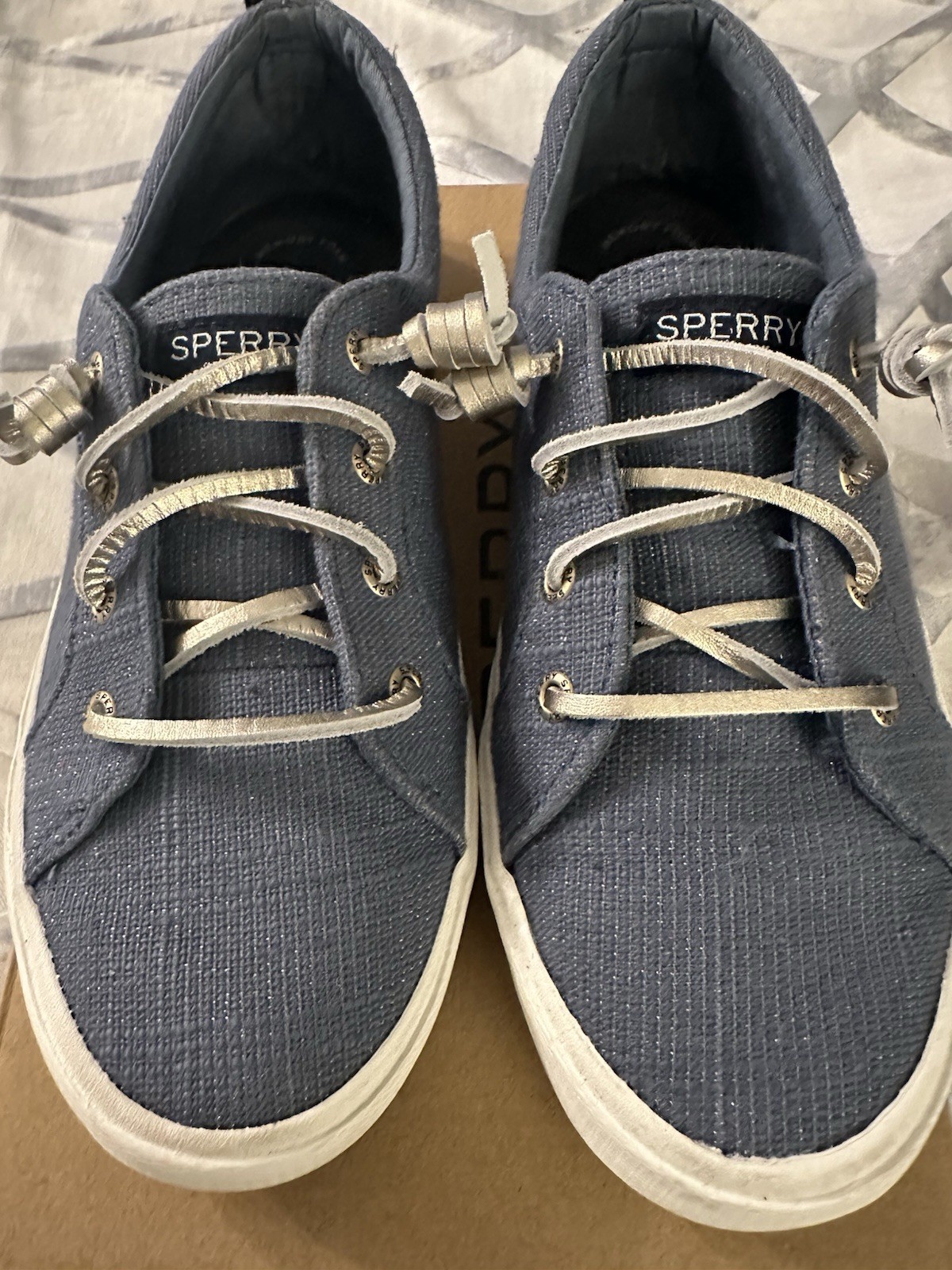 Sperry Pier Wave LTT Women’s Memory Foam Canvas Low Top Lace-Up Sneakers
