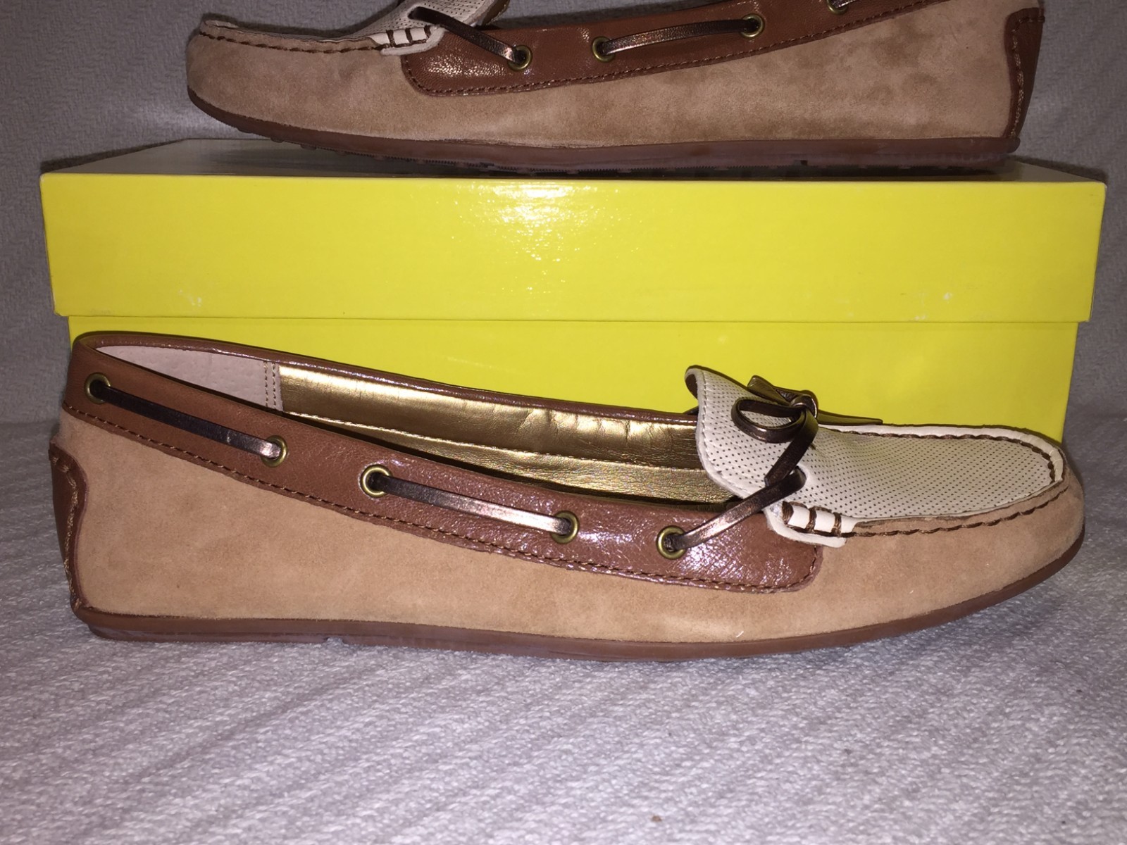 Circa Joan&David Reina Multi Neutral Brown Color Flat Slip On Oxford Casual Shoe
