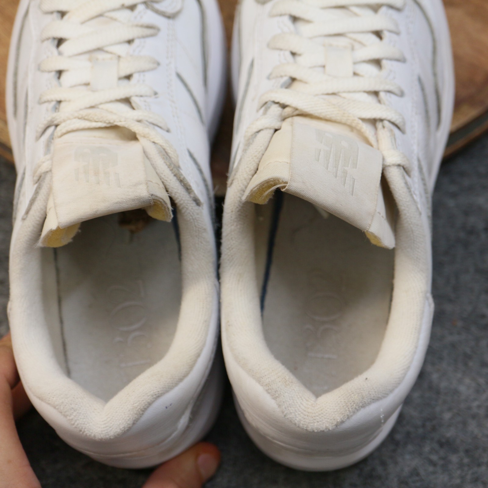 New Balance 302 Womens Size 8 D White Leather Chunky Platform Shoes CT302CLA