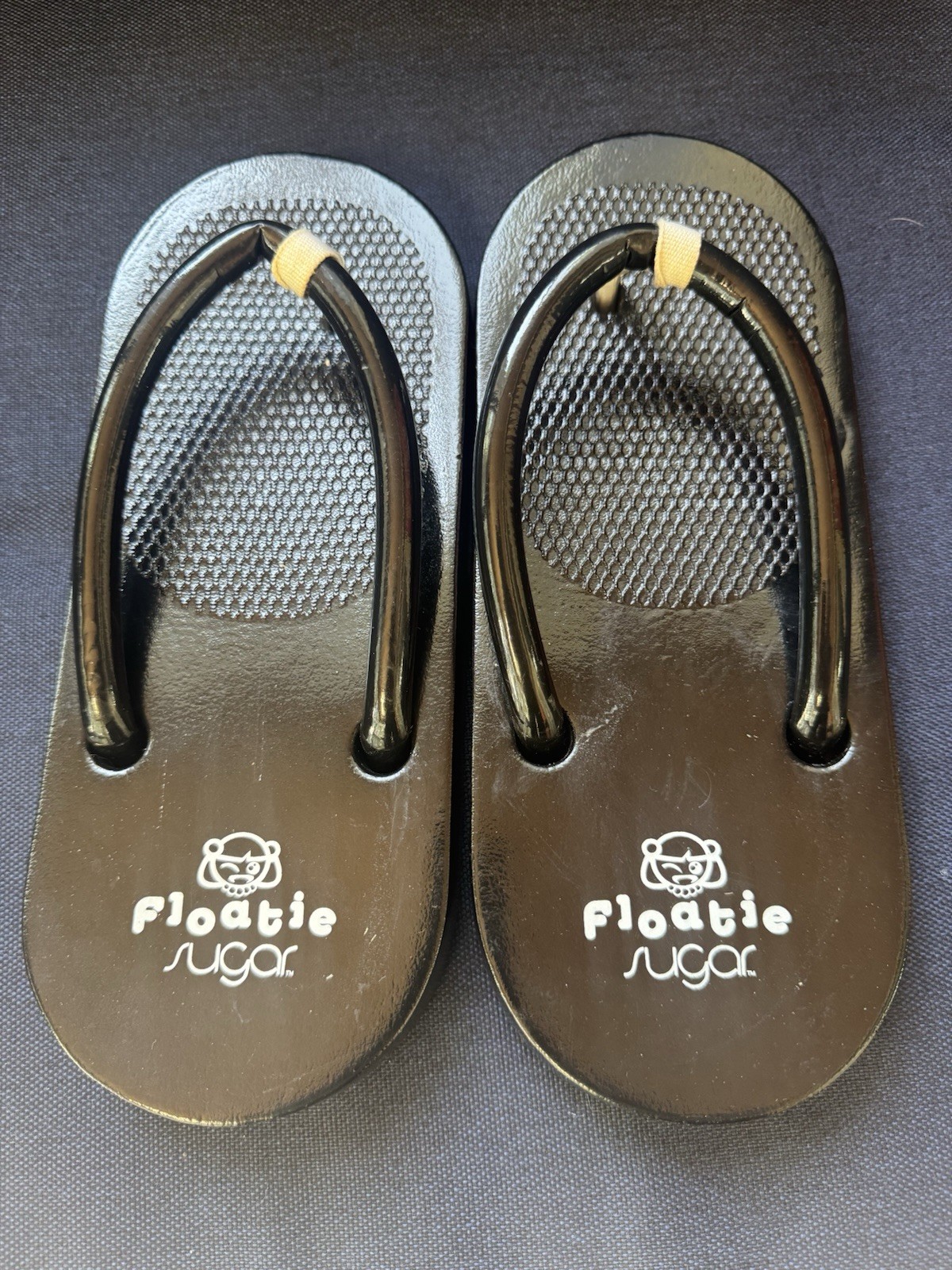 Vintage Sugar Floatie Black Flip Flops Women’s Size 9? Foam Sandals Y2K Rare