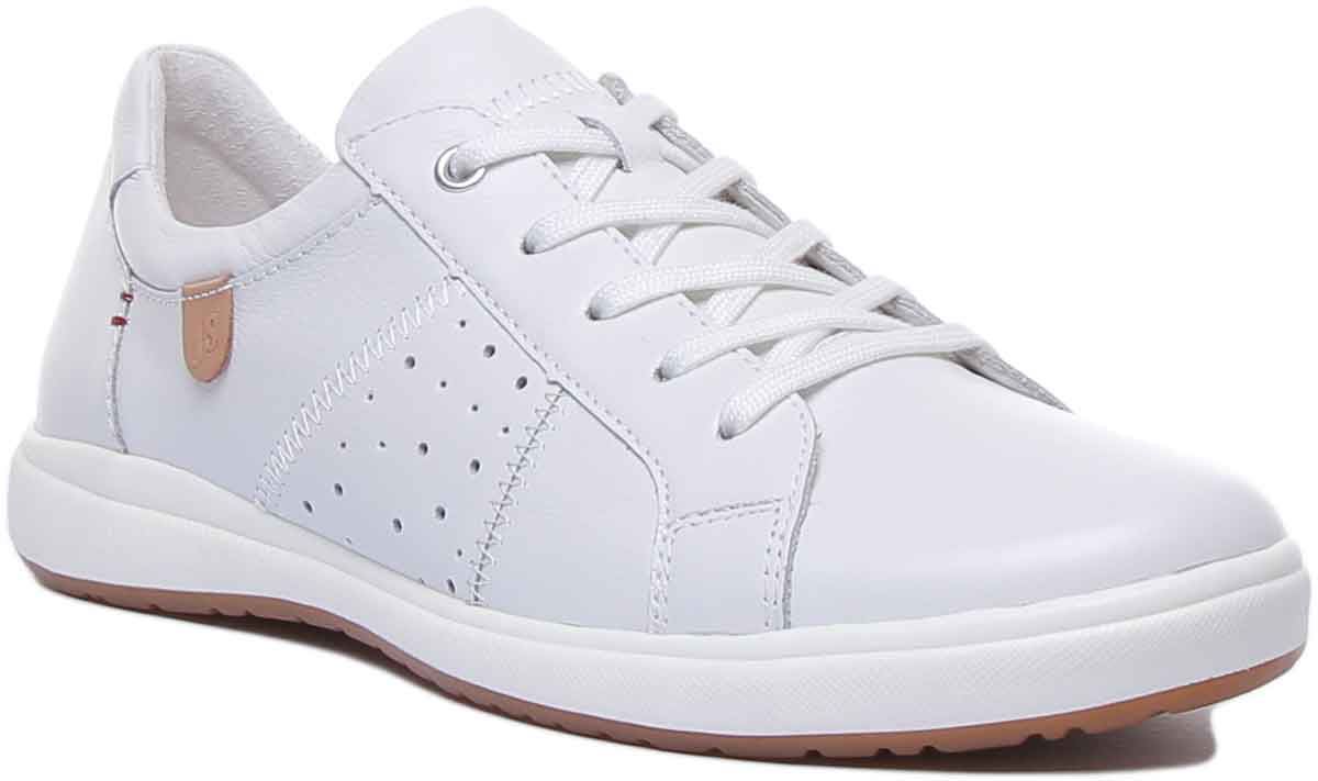 Josef Seibel Caren 01 Lace Up Casual Shoes In White Size US 5 – 11