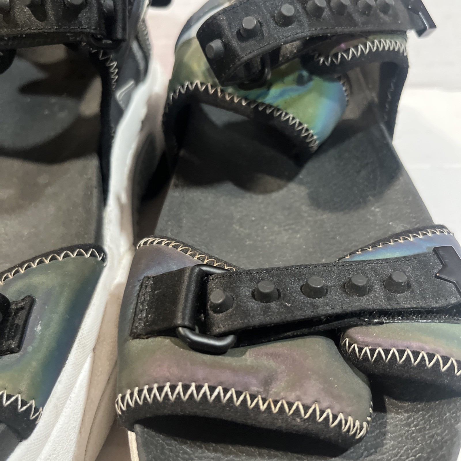 Ash Adapt Sandal Black Rainbow Platform Thick Soles Woman US Size 9 UK 40