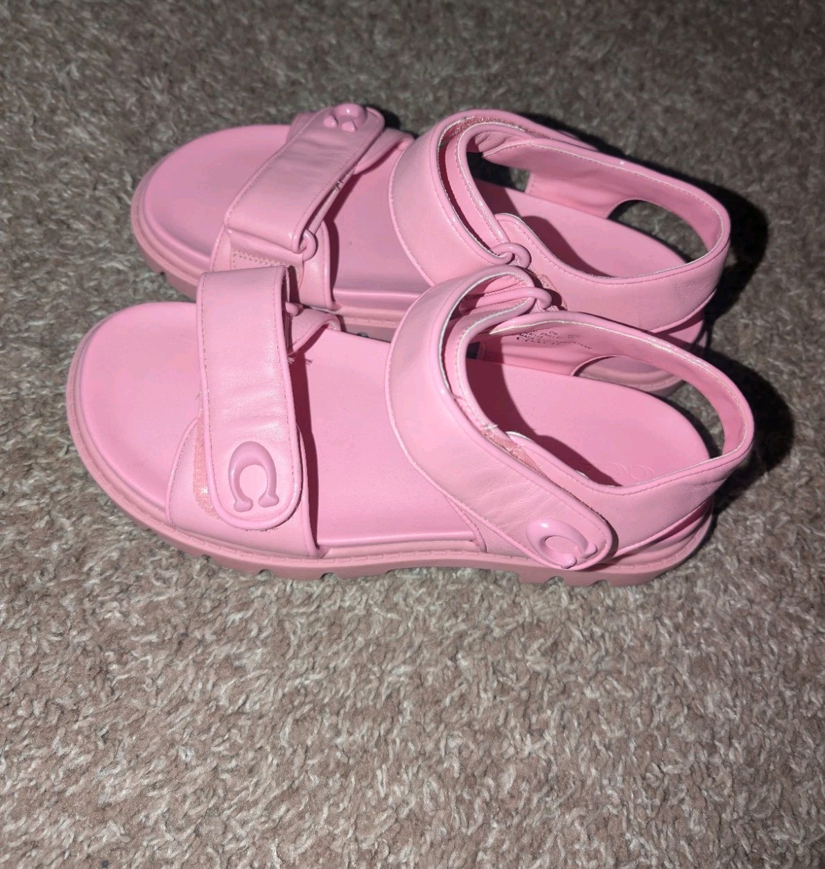 Women’s Coach Brynn Double Band Lug Sole Footbed Sandals