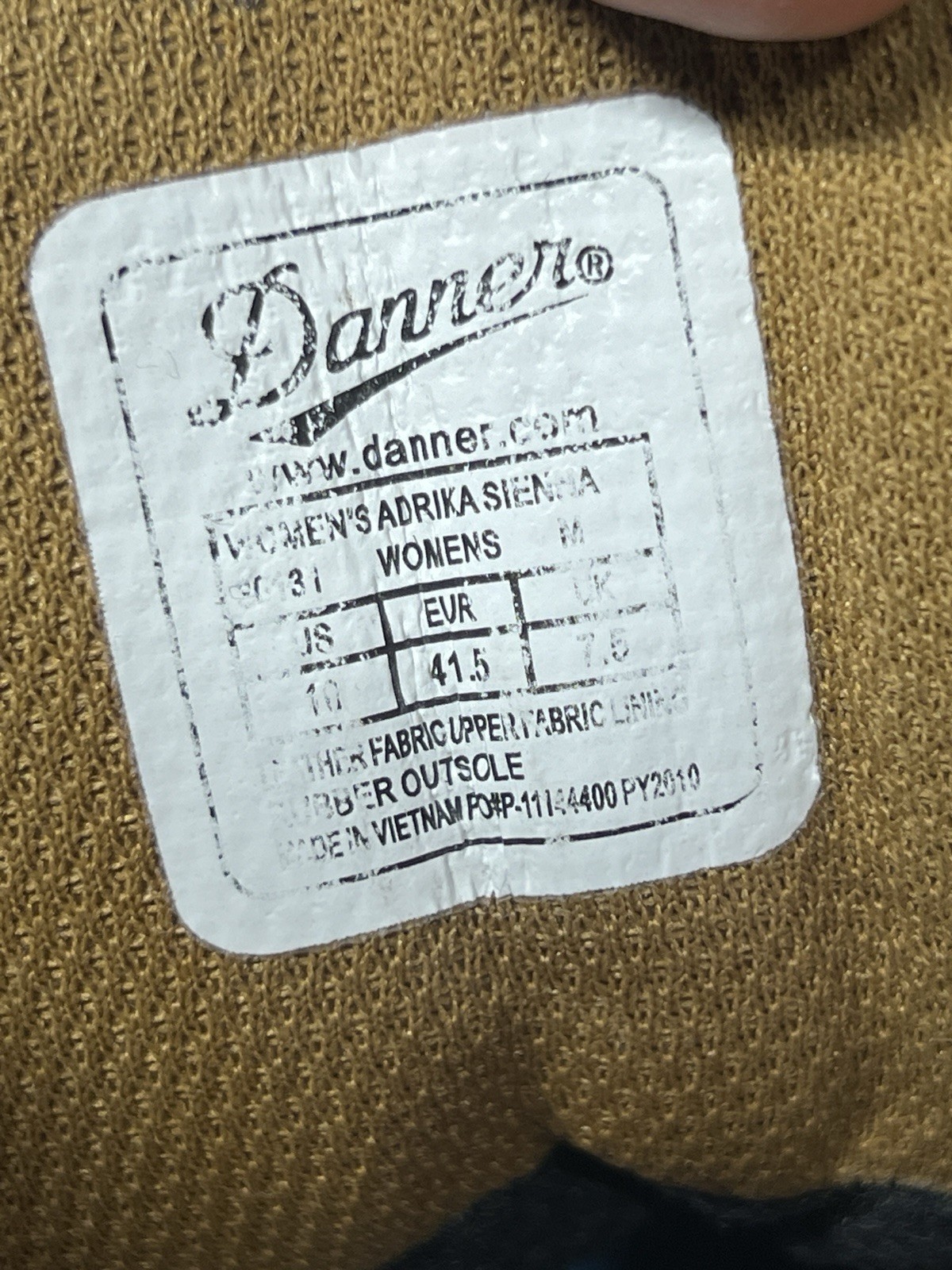 Danner 5″ Adrika Sienna Waterproof Suede Hiking Trail 30131 Women’s Size 10