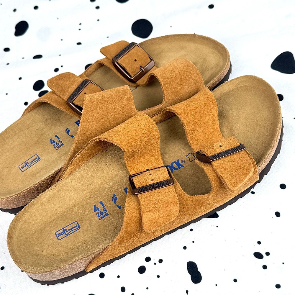 Birkenstock Arizona Narrow/Wide Mink Suede Leather Unisex Sandals 37-45