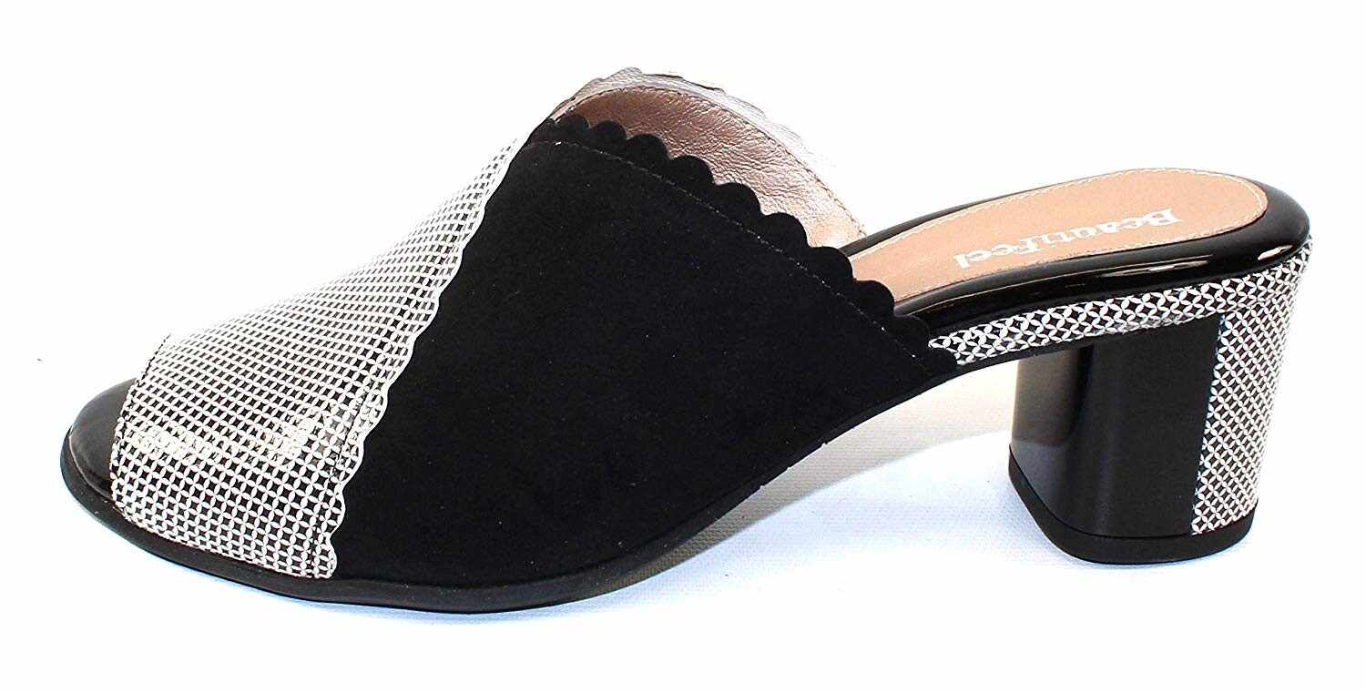 Beautifeel 235058 Women’s Cleo In Nude/Black Pixel Printed Suede – Size 36 M