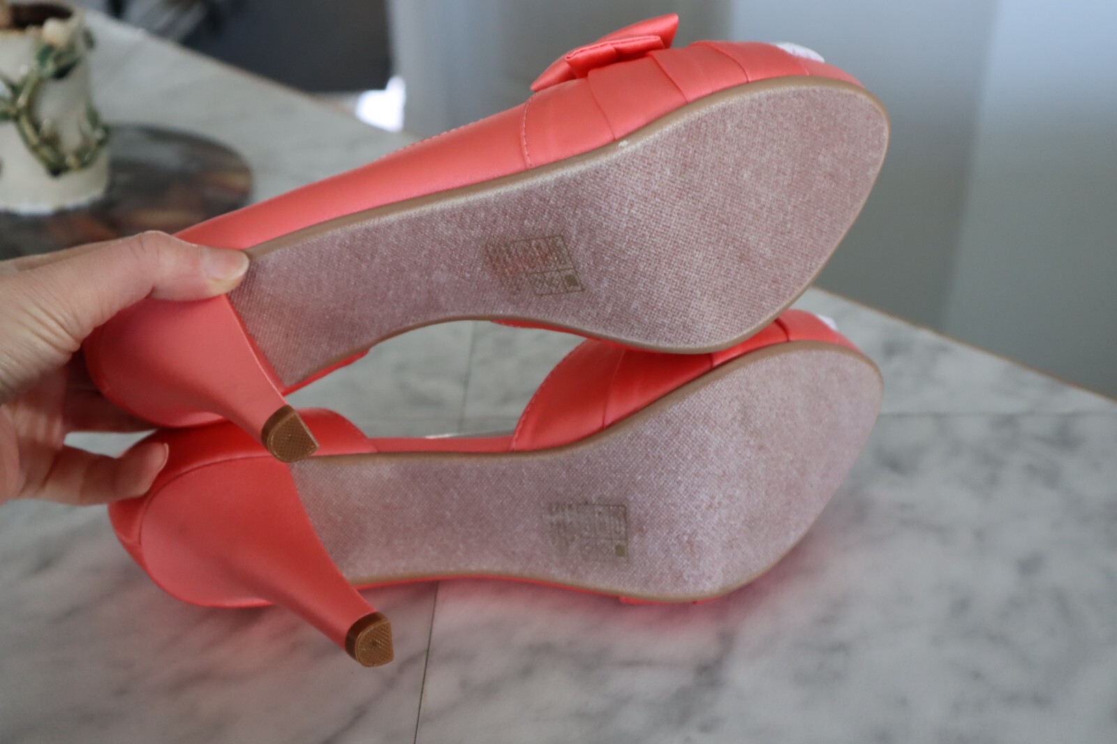 DAVID’s BRIDAL Palomawide Maribelle Corralreef High Heel shoes size 11 (NIB)