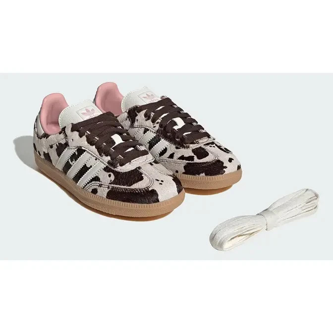 Adidas SAMBA OG ‘Cow Print’ Brown White Pink JR1256 Women’s Authentic NEW