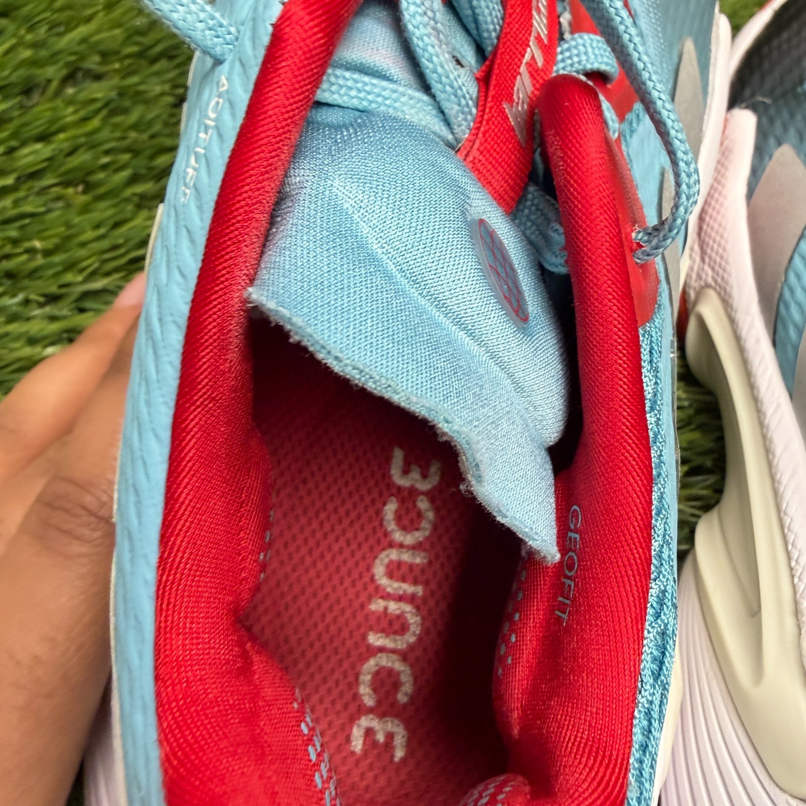 Adidas Barricade Womens Size 6.5 Blue Red White Tennis Pickleball Shoes Sneakers