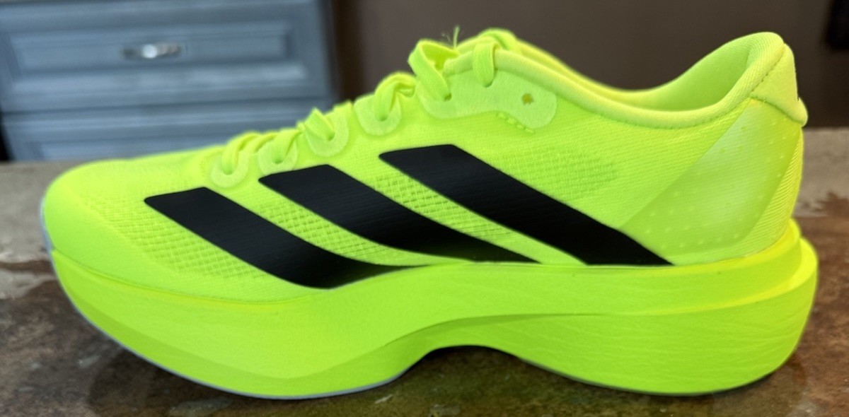 Adidas Women’s Evo SL Lucid Lemon Black Running Shoes Size 5