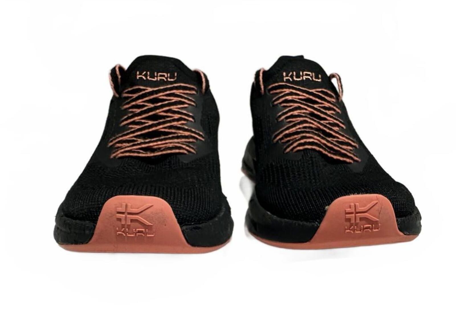 KURU Flux Knit Athletic Sneakers Black and Pink Woman’s Size 10