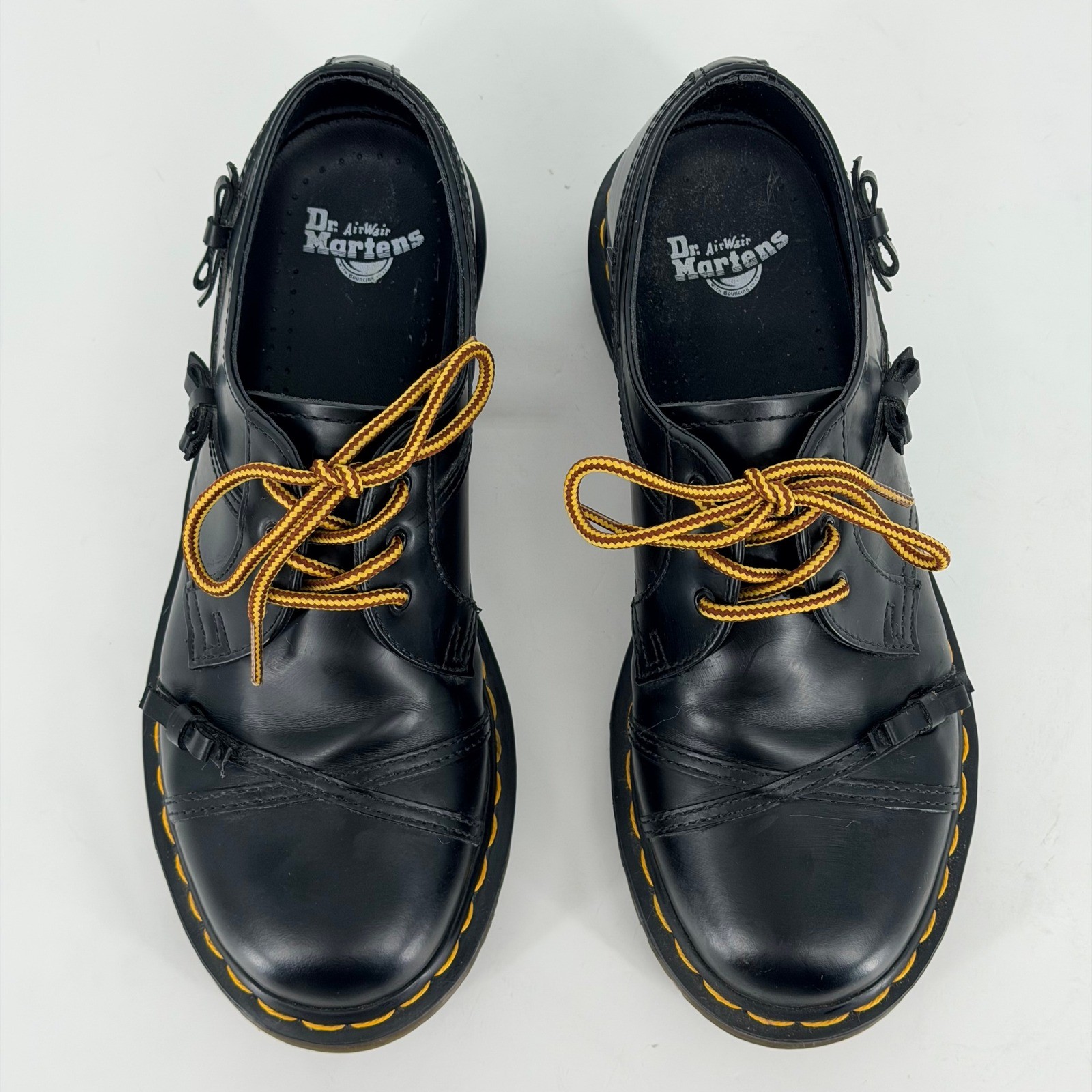 Dr. Martens 1461 Bow Oxford Shoe Women 7 Black Leather Low Top 3 Eye Lace Up