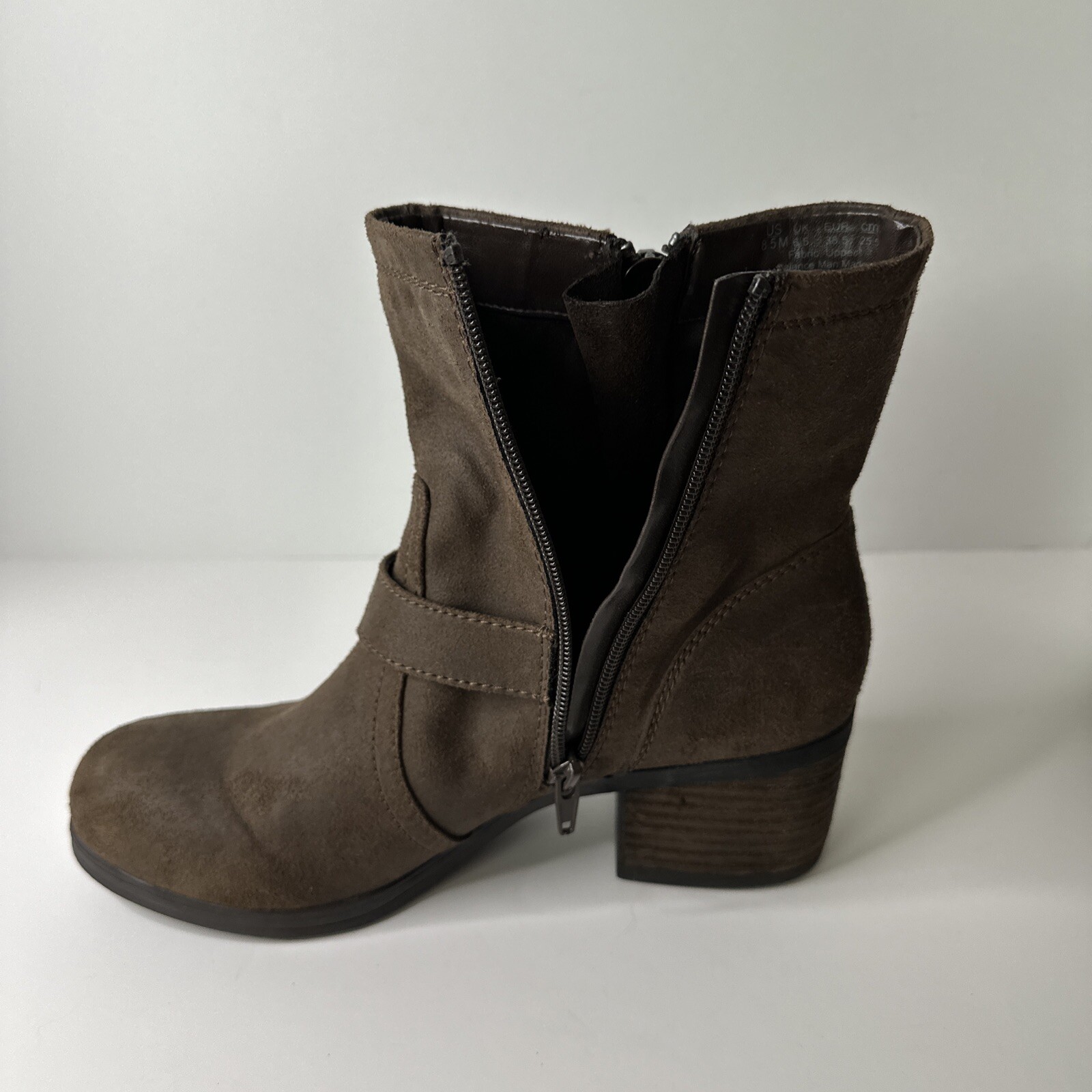 Carlos By Carlos Santana Rolla Bootie Womans Size 8.5 Zip Up/ Buckle Casual Wear