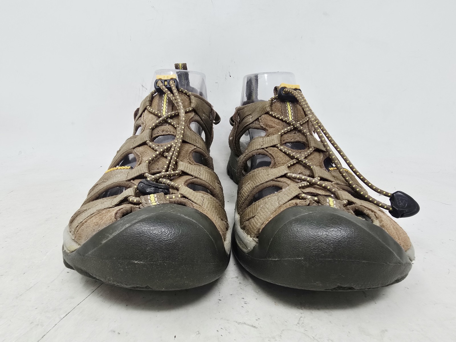 Keen Womens Whisper Brown Yellow Outdoor Sports Waterproof Sandals Size 10