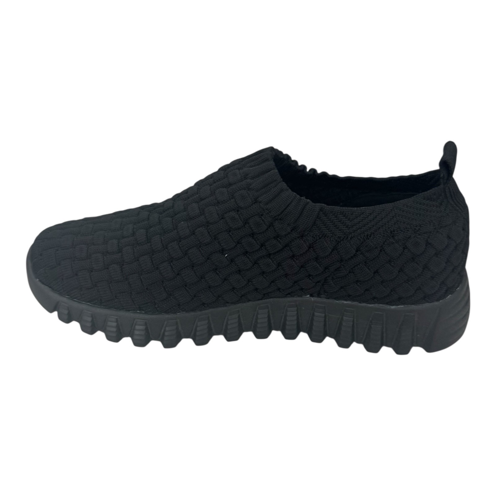 Bernie Mev Tender Black Woven Comfort Walking Shoes Womens Lightweight | NWB.