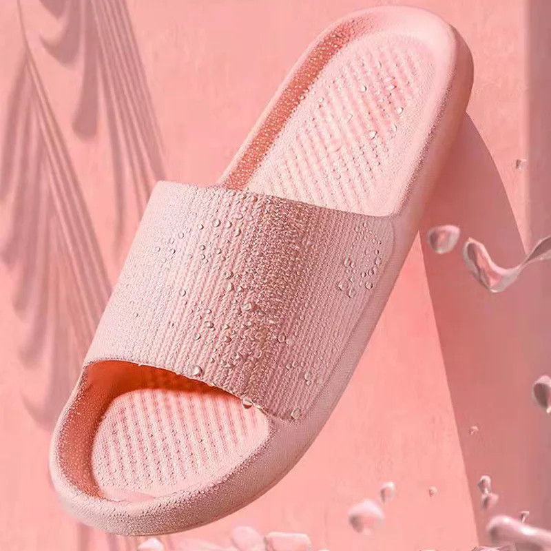 Thick Platform Bathroom Home Slippers Women Fashion Soft Sole EVA Indoor Slides