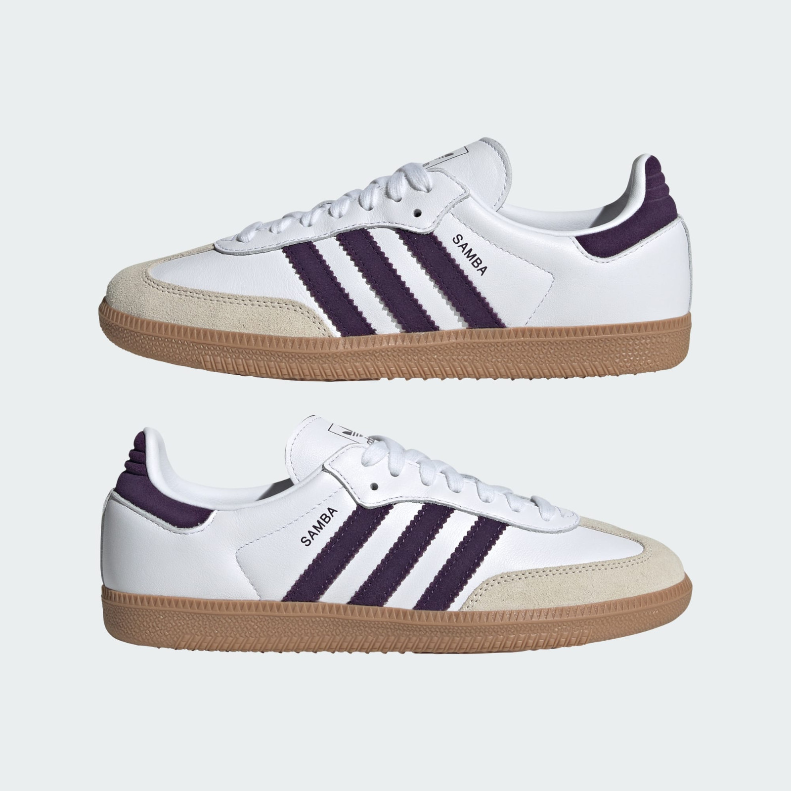 adidas WMNS Samba OG Cloud White Alumina Aurora Plum JS1392 Women’s Size