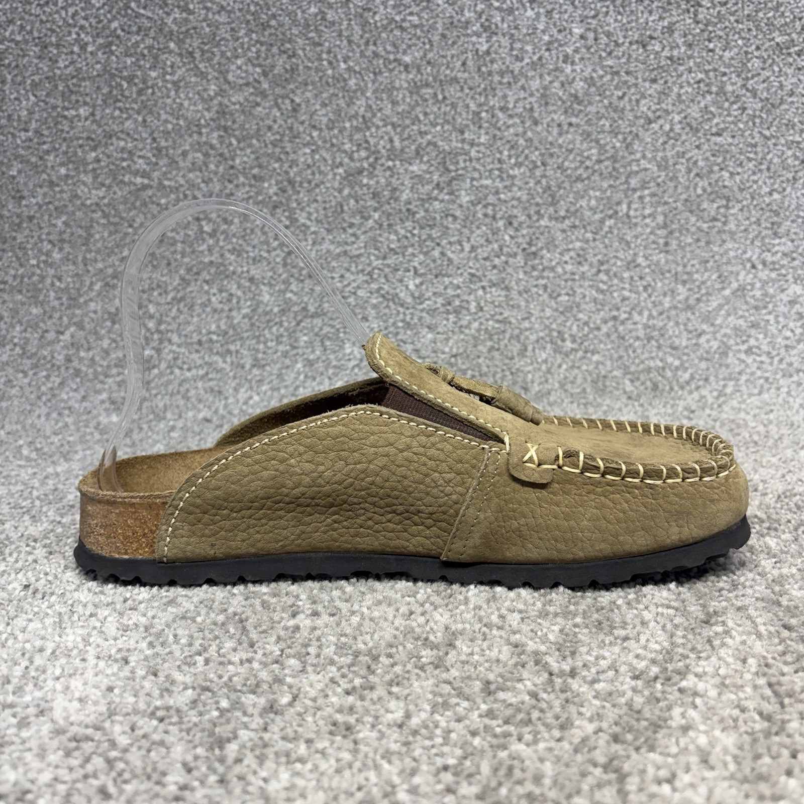 Birkenstock Papillio Buckley Leather Clogs Women 38 EU 7 US Brown Mules Shoes