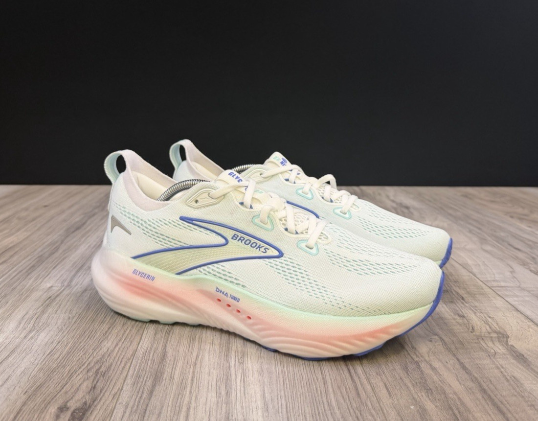 Brooks Glycerin 22 White Limpet Shell Women Running Size 10 1204341B110 NEW