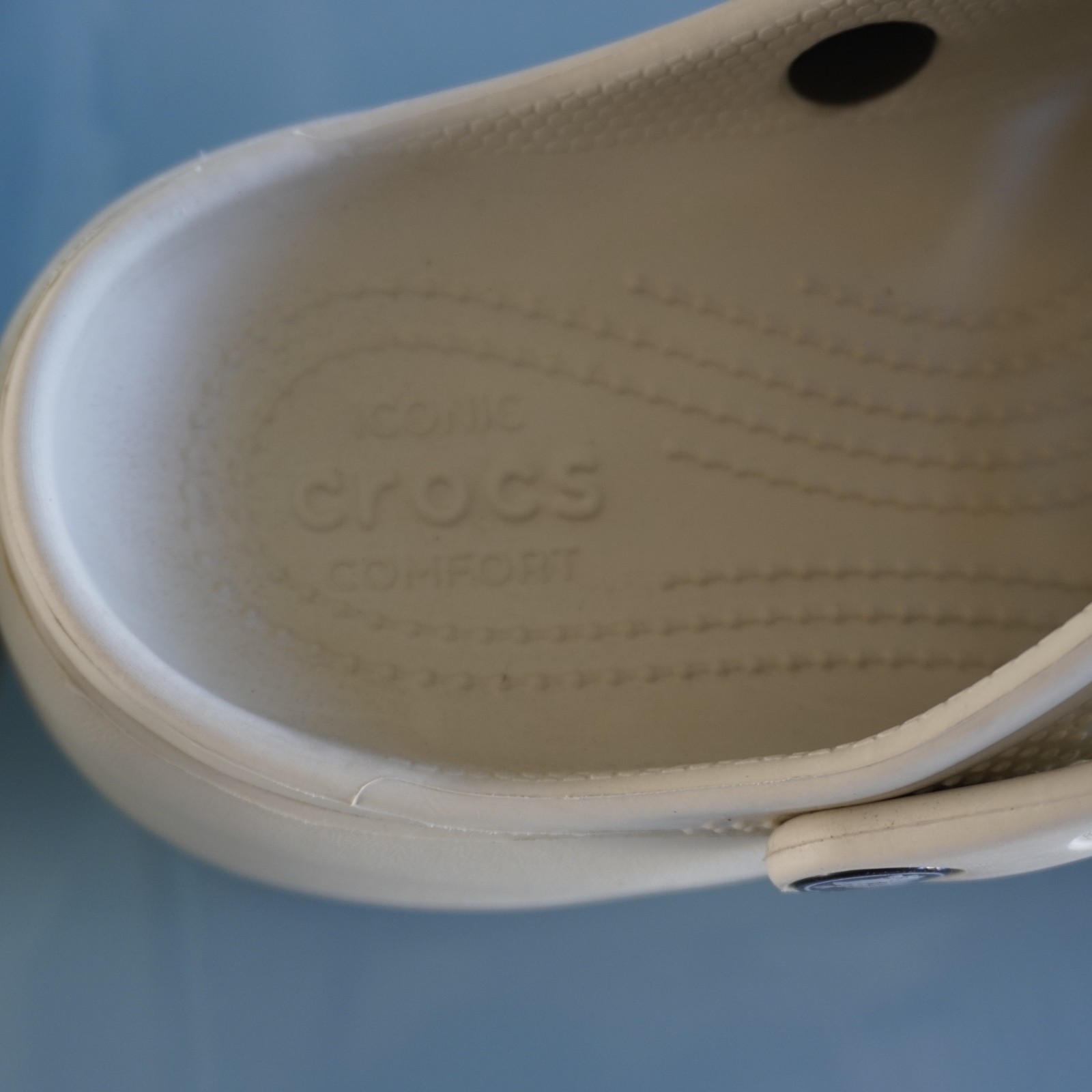 Crocs Women Classic Platform Clog Bone Beige Size 8 W8 Comfort Sandal 206750