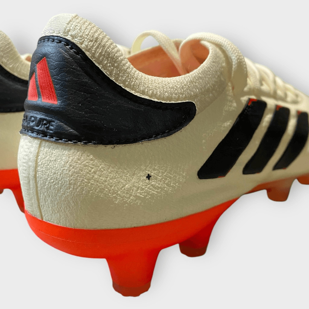 Adidas Copa Pure 2 Plus+ FG Ivory Core Black Solar Red Mens size 4.5/ Womens 5.5