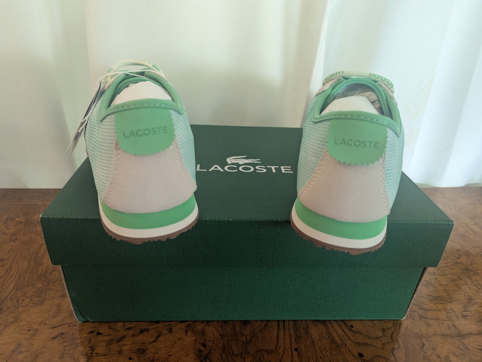 Lacoste x Free People Club-Low Sneakers Women’s Size 9.5 NEW IN BOX Mint Green
