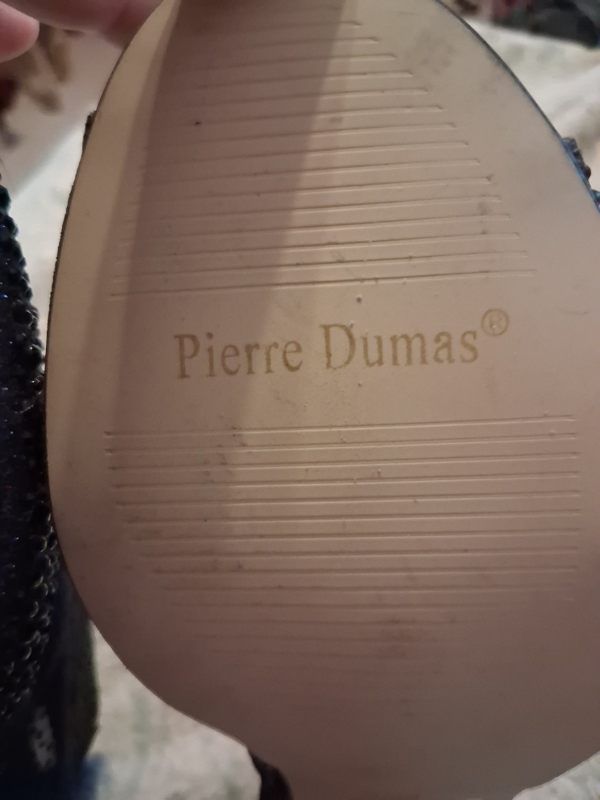 Pierre Dumas Women’s Black Synthetic Open Toe Bootie Zip Block Heel 8.5M