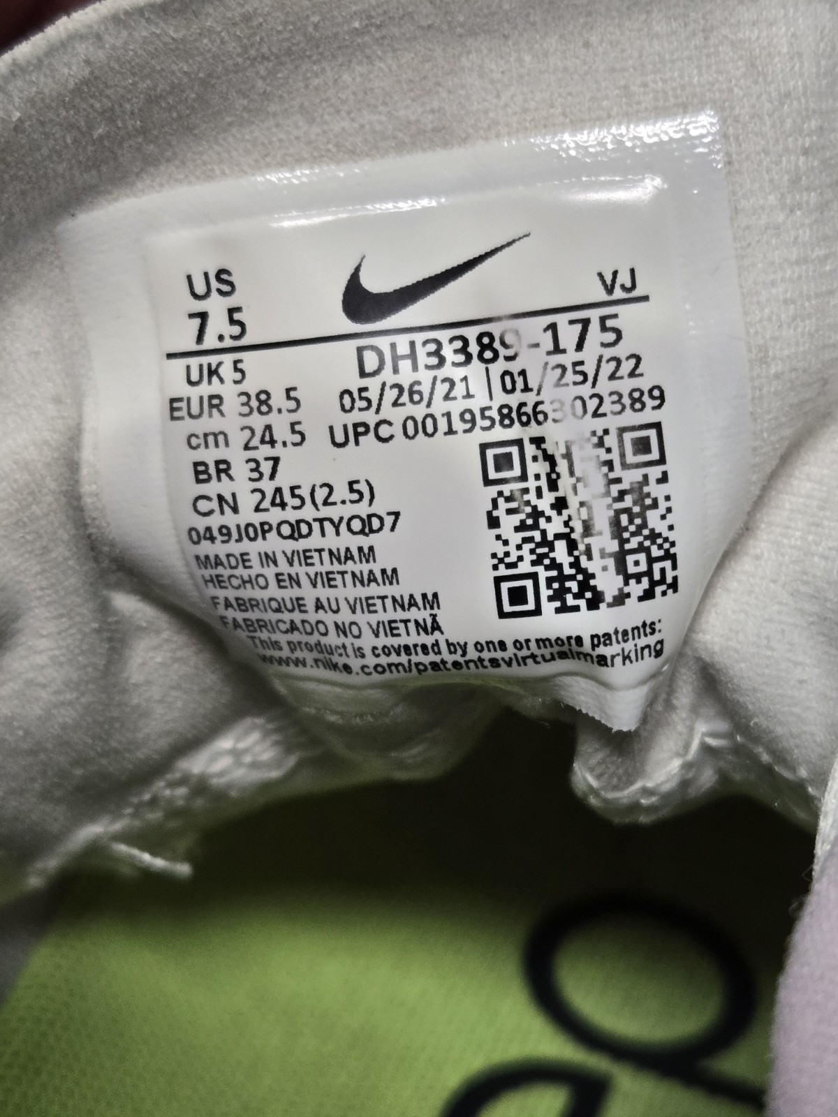 Nike Air Zoom SuperRep 3 Womens White Running Training Athletic Shoes Size 7.5