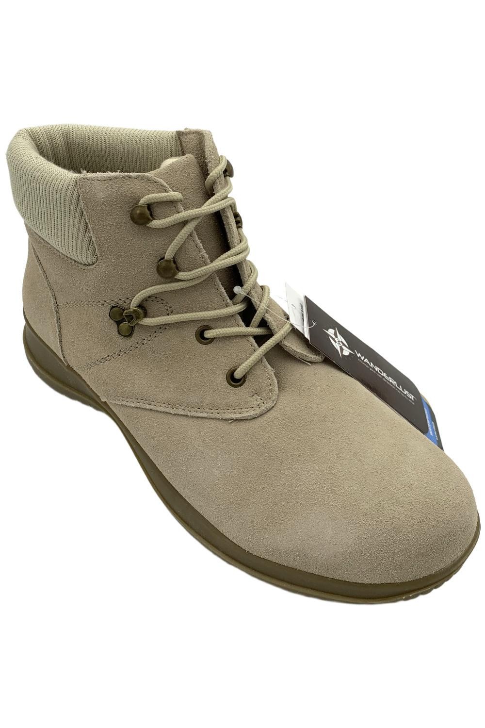 Wanderlust Women’s Boston Suede Ankle Boots Camel