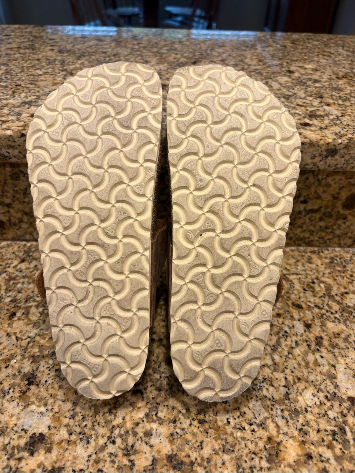 Birkenstock Gizeh Braided Leather Thong Sandals Brown EU 37 US 6-6.5