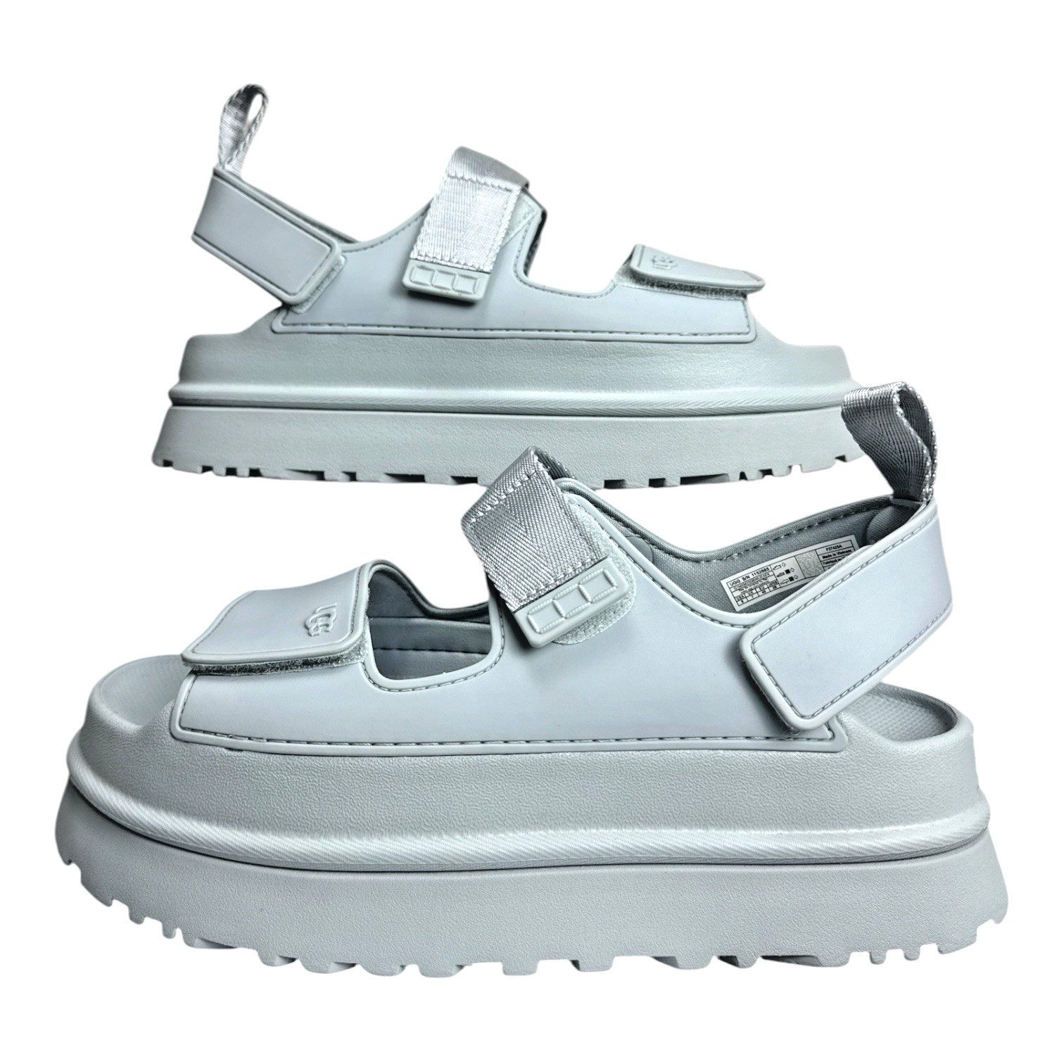 UGG GoldenGlow Women’s Water‑Friendly Platform Sandal Sea Foam Size 9