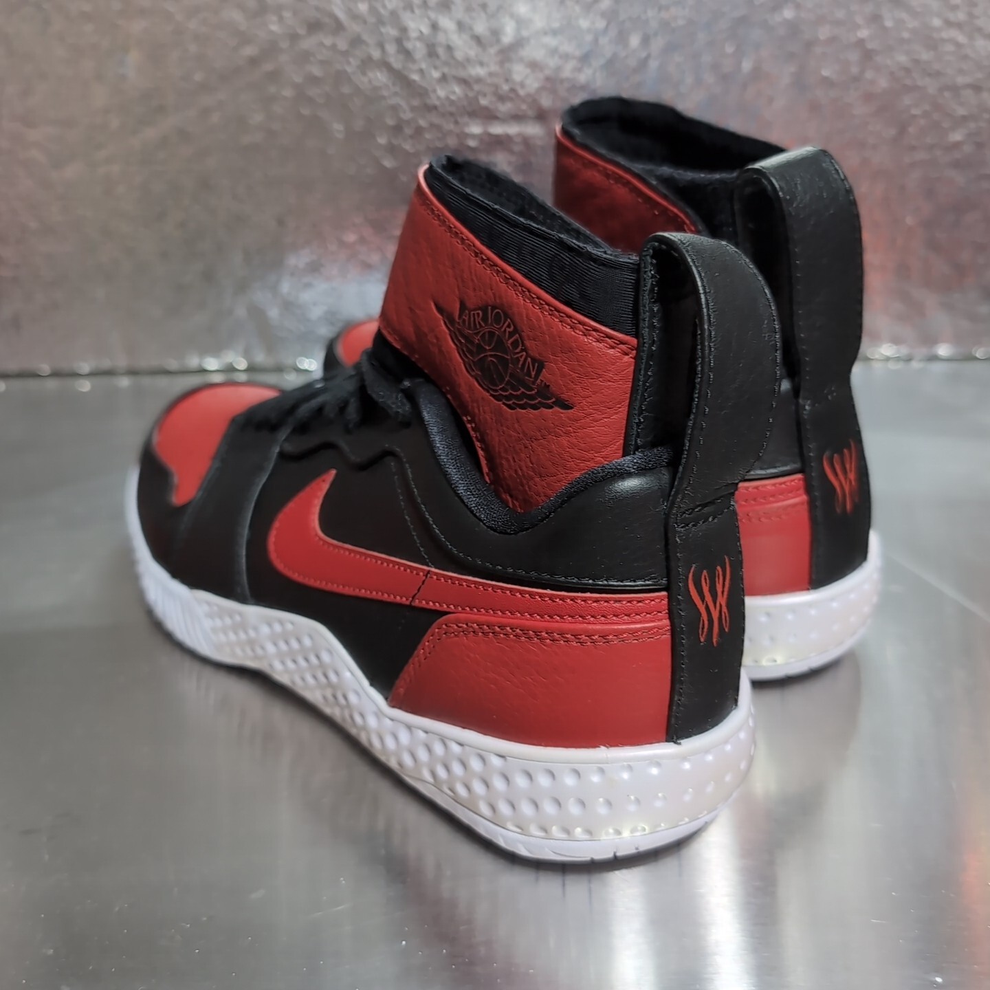 Women 8.5, Men 7 Nike Serena Williams Flare AJ1 Jordan 1 Banned Rare Tennis Bred