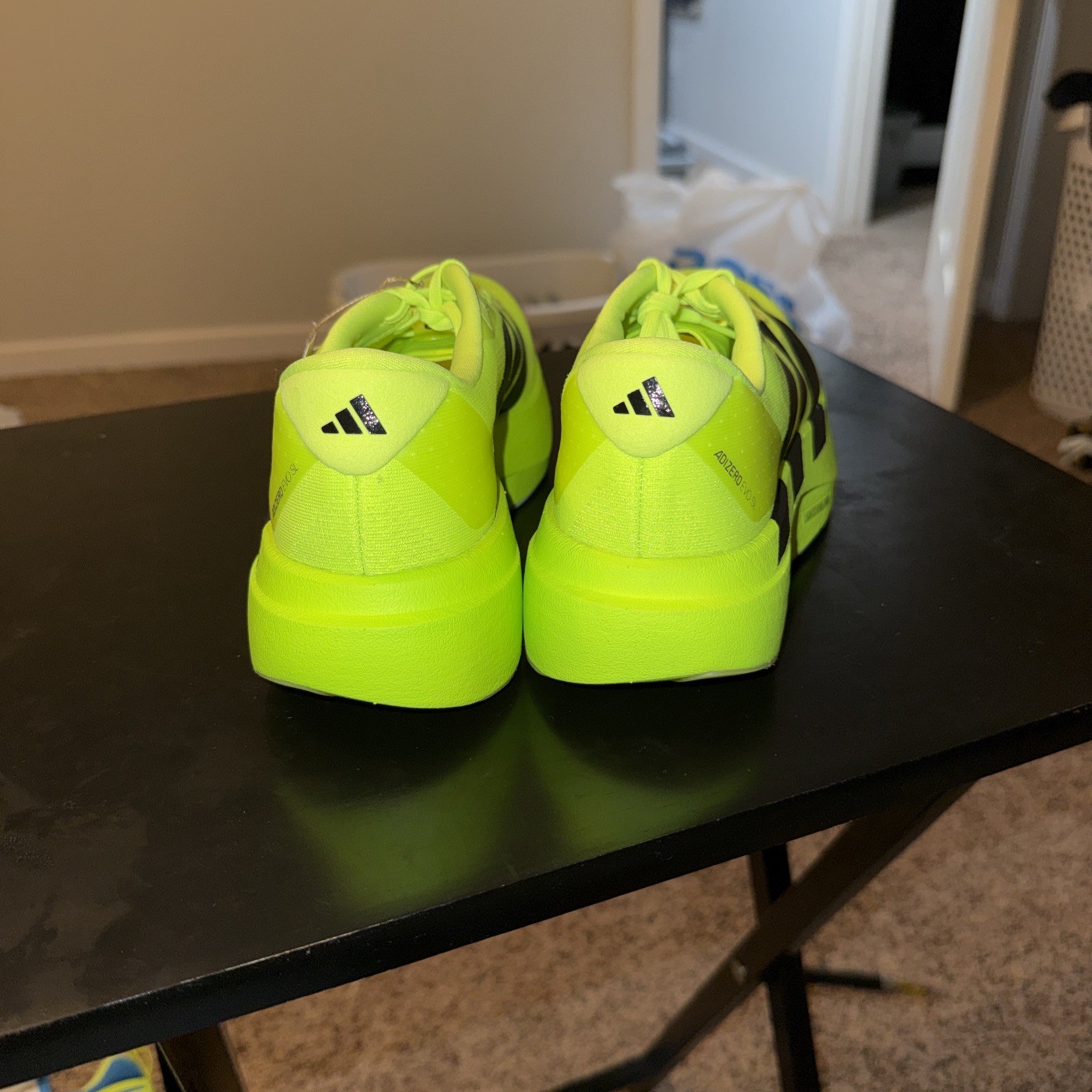 Size 8W) – Adidas Adizero Evo SL «Lucid Lemon Black» (NO BOX)