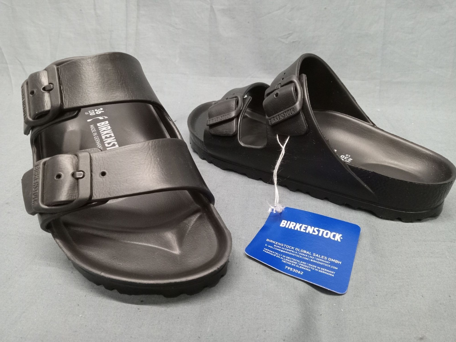 Birkenstock Arizona EVA Sandals Black Girls Size 11K NEW NO BOX!