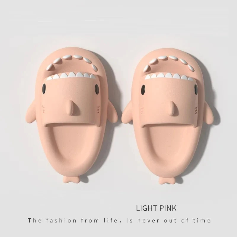 New Summer Shark Slippers Women Slides Men Flip Flops Home Anti-Skid Flat Shoes