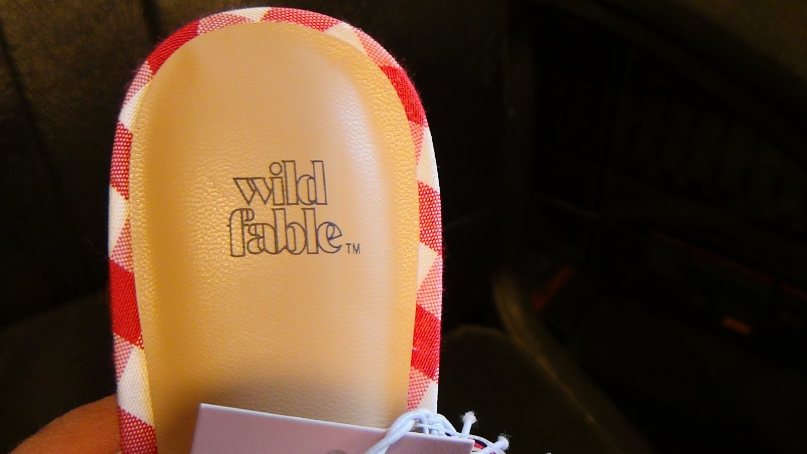 Wild Fable Women’s Lysandra Red White Gingham Eyelet Kitten Heels Sizes 6-11