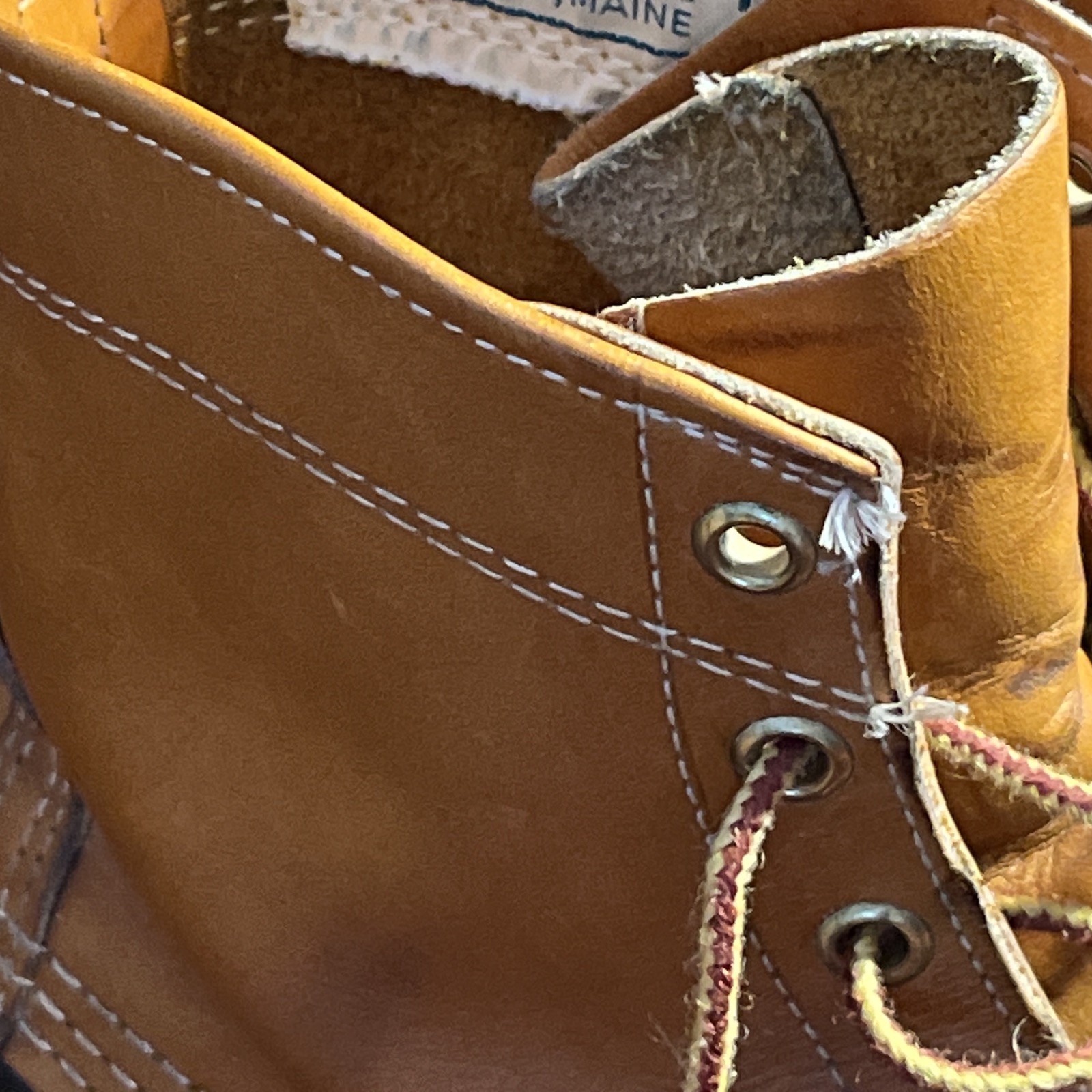 LL Bean Womens Maine Hunting Shoe Leather & Rubber Waterproof Duck Boots Size 8