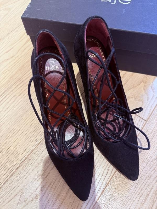 Women Heels Black 37.5 #BK5I