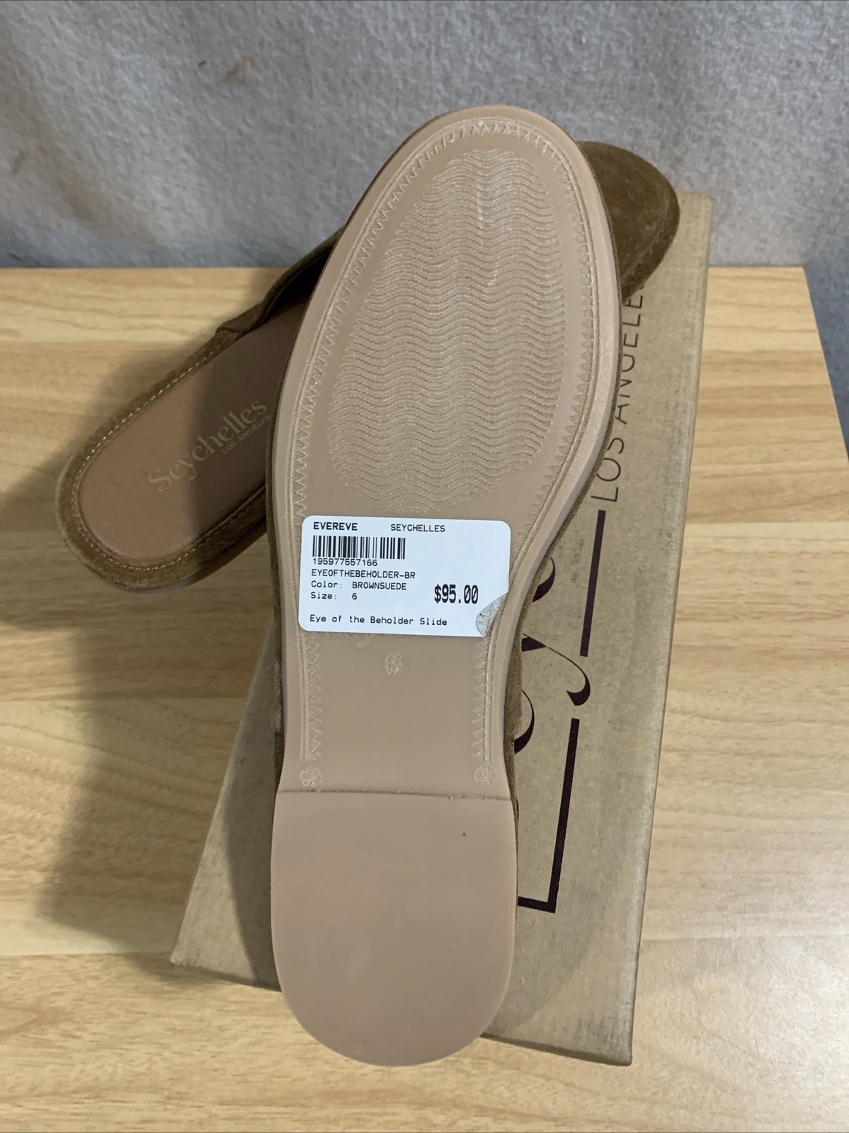 Seychelles Brown Eye of the beholder Slides Suede Women Size 6