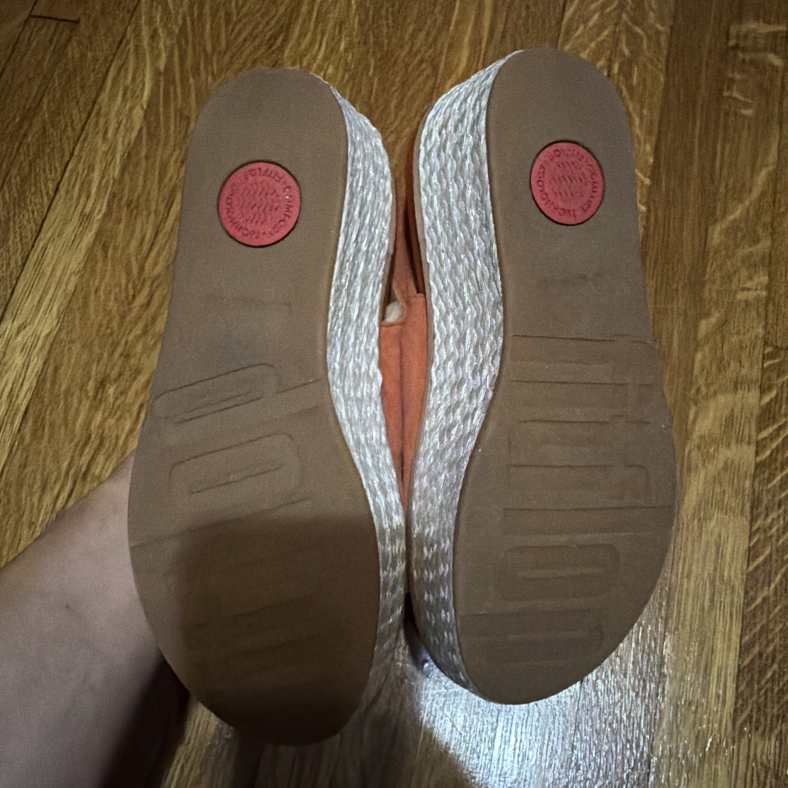Fitflop Women Felicity Lace Up Suede Back Strap Platform Sandal Burnt Orange 8M