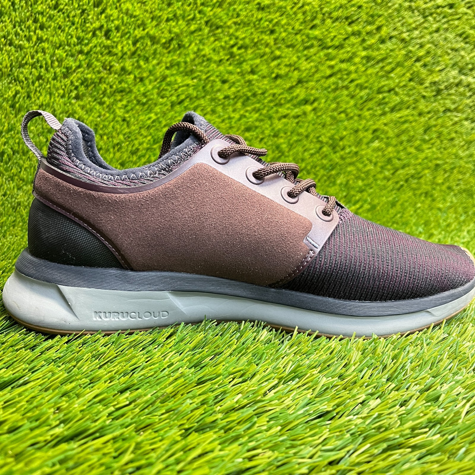 Kuru Atom Womens Size 9D Brown Gray Athletic Running Walking Shoes Sneakers