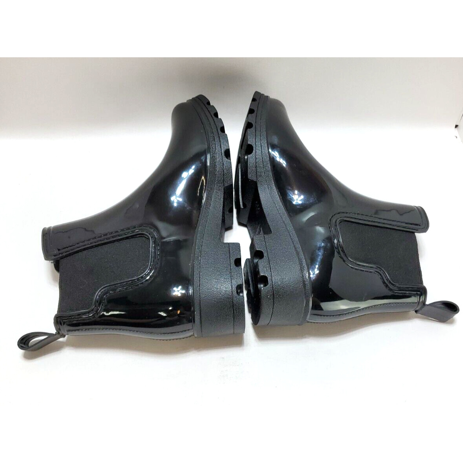 Capelli New York Boots Womens 10 Ankle Shiny Jelly Rain Winter Fall Shoes